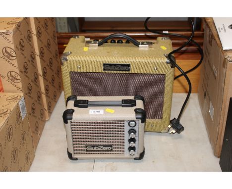Two Sub Zero guitar amps