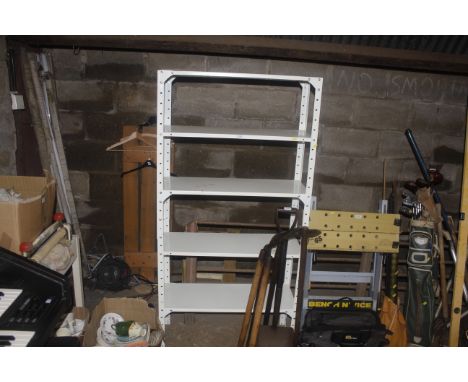 A five tier storage shelf
