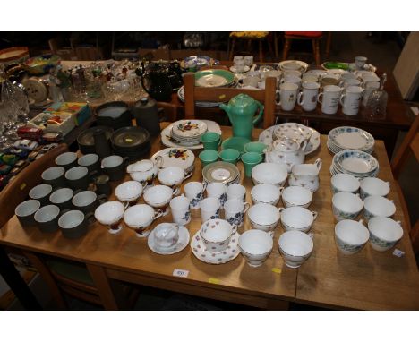 A Denby tea set together with various other tea sets to include Wedgwood 'Clementine', Aynsley etc.