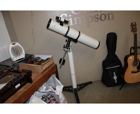 A Russian amateur astronomer telescope, number 0839 on stand