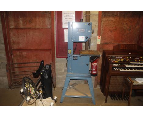 An Axminster Power Tool Centre BS350 band saw on stand