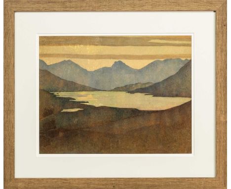 NORAH NEILSON-GRAY RSW (SCOTTISH 1882 - 1931),  UNTITLED  watercolour on papermounted, framed and under glassimage size 34cm 