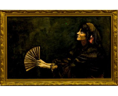 BESSIE INNES YOUNG (SCOTTISH 1855 - 1936), LEONORA watercolour on paper, signed, titled versoframed and under glass image siz