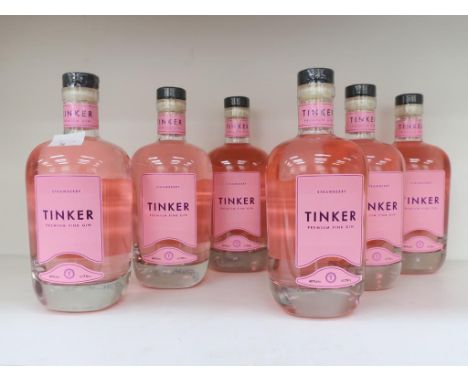 * A Box of Tinker 'Strawberry- Premium' Gin 6 x 70cl 40% Vol (RRP £210)  