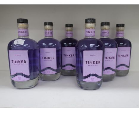 * A Box of Tinker 'Violet' Gin 6 x 70cl 40% Vol (RRP £210)