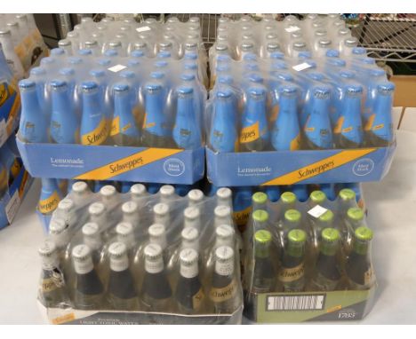 * Two hundred and twenty eight 200ml Bottles of Schweppes  drinks: Ninety six 200ml Bottles of Schweppes Soda water: Ninety s