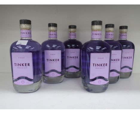 * A Box of Tinker 'Violet' Gin 6 x 70cl 40% Vol (RRP £210)