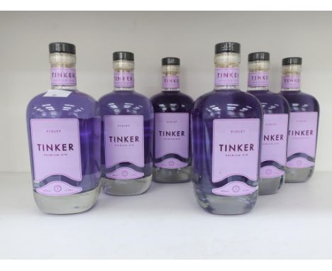 * A Box of Tinker 'Violet' Gin 6 x 70cl 40% Vol (RRP £210)