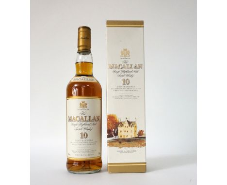 MACALLAN 10 YEAR OLD
A bottling of The Macallan 10 Year Old Single Malt Scotch Whisky.  700ml.  40% abv.  In original carton 