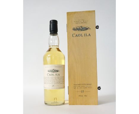 CAOL ILA 15YO - FLORA & FAUNA
Caol Ila's entry into the Flora & Fauna is this 15 year old single malt scotch whisky.  70cl.  