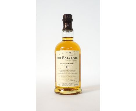 BALVENIE FOUNDER'S RESERVE
A bottle of the discontinued Balvenie Founder's Reserve single malt scotch whisky.  70cl.  40% abv