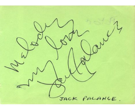 ACTORS: Selection of individual ink signatures and inscriptions by various film and television actors, each on small printed 