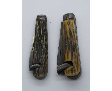Wood Scribe, G. Butler, Sheffield, scribe blade, pocket blade, stag scales, metal bolster 9.5cm, scribe, Eye witness, stag sc