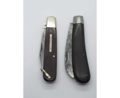 George Ibberson, single blade, n/s bolster, brass linings, lanyardring 11cm - T. Turner and Co, cutlers to his majesty, singl