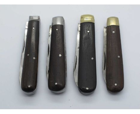 Southern and Richardson, two blades, wood scales, 9cm, Johnson, Sheffield, two blades, wood scales, 8.5cm, Southern and Richa