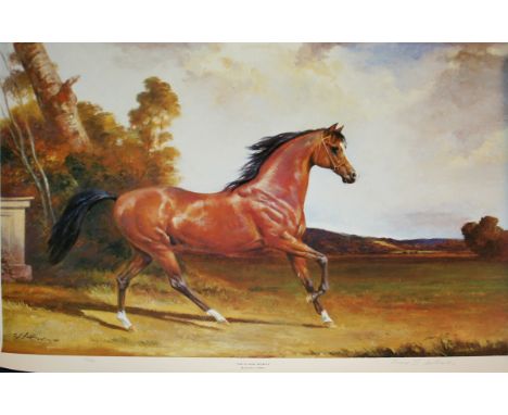 TERENCE J GILBERT, SIGNED IN PENCIL TO MARGIN, LIMITED EDITION (21/125) COLOURED PRINT,  The Classic Arabian  16  x 20  TOGET