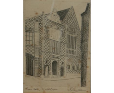 STANMORE, SIGNED PAIR OF PEN AND INK DRAWINGS,  The Red Mount  and  The South Gate, Kings Lynn , TOGETHER WITH A FURTHER PRIN