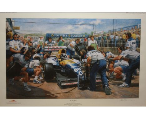 ALAN FEARNLEY, SIGNED IN PENCIL TO MARGIN, COLOURED PRINT,  Be The Best , 14  x 21 