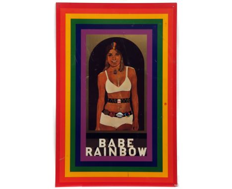 PETER BLAKE, PRINT ON TIN (FOR DODO DESIGNS)  Babe Rainbow , 26  x 17   