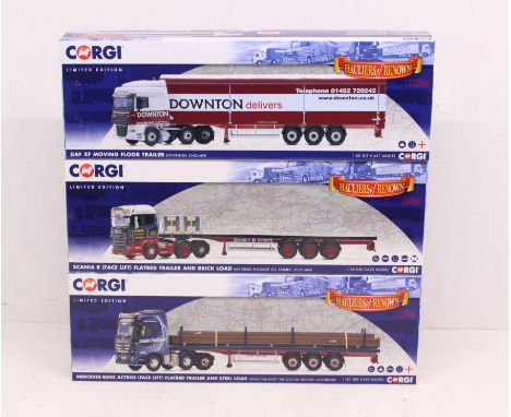 Corgi: A collection of three boxed Corgi: Hauliers of Renown, Scale 1:50 vehicles, to comprise: CC13829, CC13748 and CC14116.