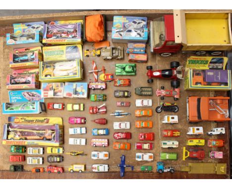 Diecast: A collection of assorted diecast vehicles to include: Matchbox, Corgi Juniors, Tonka, and others. Boxed and unboxed 