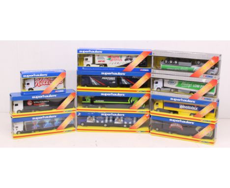 Corgi: A collection of eleven boxed Corgi Superhaulers vehicles. Original boxes. Vehicles in very good condition. Slight wear