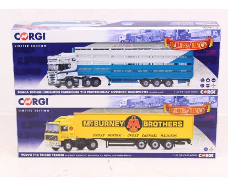 Corgi: A pair of boxed Corgi: Hauliers of Renown, Scale 1:50 vehicles, to comprise: CC15513, and CC12914. Vehicles all in ver