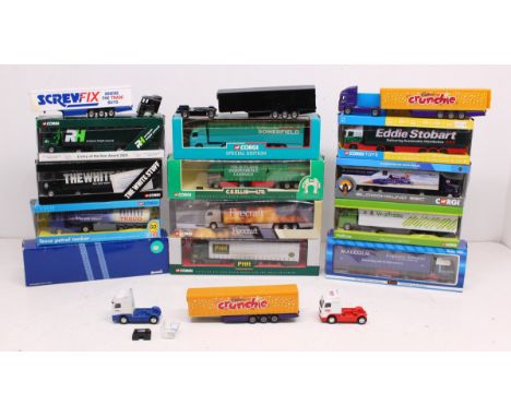 Corgi: A collection of twelve assorted boxed Corgi vehicles. Original boxes. Together with a collection of unboxed lorries. V