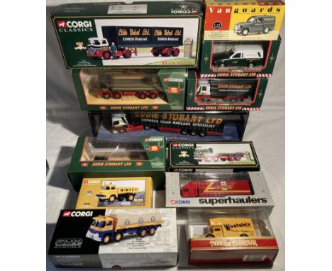 Diecast: A collection of assorted diecast vehicles such as Corgi to include: Eddie Stobart, Pickfords, Royal Mail, and others