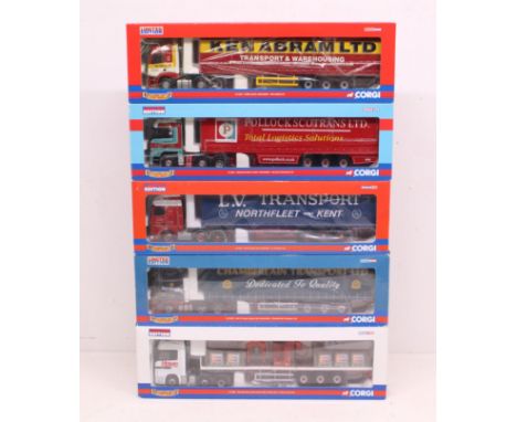 Corgi: A collection of five boxed Corgi: Hauliers of Renown, Limited Edition, Scale 1:50 vehicles to comprise: CC13804, CC132