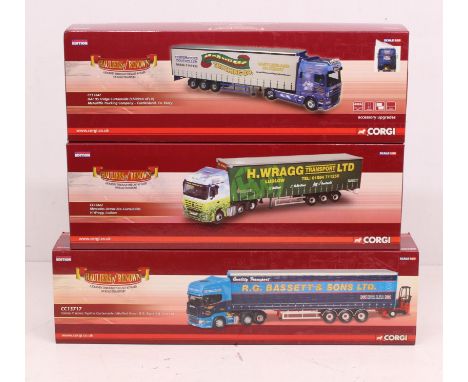 Corgi: A collection of three boxed Corgi: Hauliers of Renown, Scale 1:50 vehicles, to comprise: CC13247, CC13822, CC13717. Ve