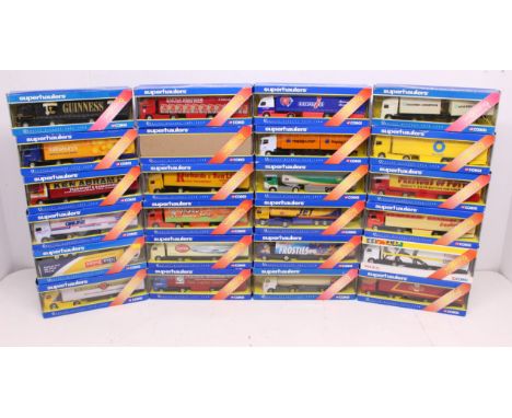 Corgi: A collection of twenty-four boxed Corgi Superhaulers vehicles. Original boxes. Vehicles in very good condition. Slight