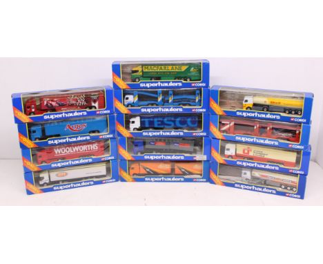 Corgi: A collection of thirteen boxed Corgi Superhaulers vehicles. Original boxes. Vehicles in very good condition. Slight we