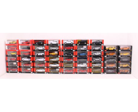 Rastar: A collection of approximately 50 boxed 1:43 Scale Rastar vehicles, to include: Lamborghini, Mercedes-Benz, BMW, Land 