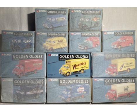 Corgi: A collection of assorted Corgi Golden Oldies, twelve vehicles. All but one still factory wrapped in tissue. Please ass