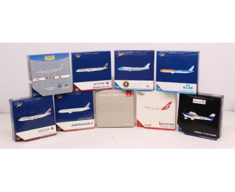 Gemini Jets:&nbsp;A collection of nine boxed Gemini Jets, to comprise: GJQFA655B, GGCES007, GJAFR1645, GJQTR1720, GMUSA073, G