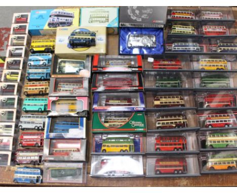 Corgi: A collection of assorted Corgi Original Omnibus cased and boxed vehicles together with various Oxford Diecast vehicles