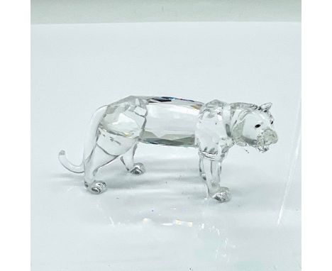 Lead crystal part of the Endangered Species series and is made from clear crystal with colored crystal eyes. Swarovski etched