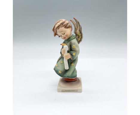 Hand painted figure of a angel holding a candle in the wind. Goebel backstamp. Issued: 20th centuryDimensions: 2.5"L x 2"W x 