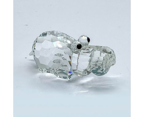 Lead crystal part of the African Wildlife collection and is made from clear crystal with frosted crystal tail and jet crystal