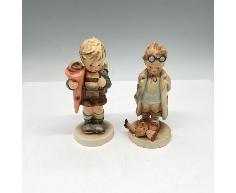 Set includes figures in adult professions - (80) Little Scholar and (127) The Doctor. Glossy finish over browns, peach and ta