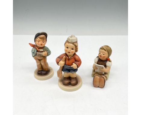 Set includes (2148) First Mate, (560) Lucky Fellow and (389) Girl with sheet music. Hummel impressed mark and Goebel backstam