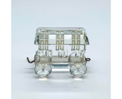 Multifaceted clear crystal passenger carriage, one of 6 pieces of the Silver Crystal Express train which belonged to the When