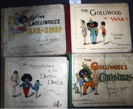 FLORENCE K UPTON: 'The Adventures of Two Dutch Dolls' and three other Upton volumes