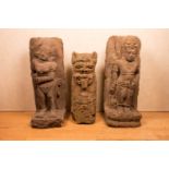 3 Steinskulpturen