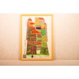 Friedensreich Hundertwasser (1928-2000), Guten Morgen Stadt, blutende Stadt, 1969