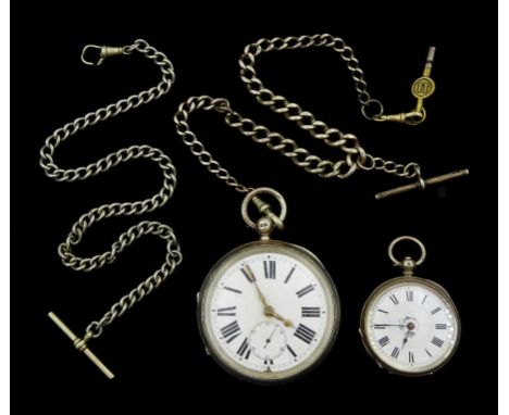 Victorian silver keyless fusee lever pocket watch by Aaronson, Manchester, No. 65536, white enamel dial with Roman numerals a