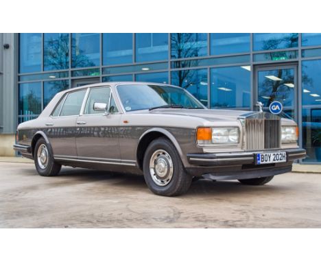 1985 Rolls Royce Silver Spirit 6750 cc 4 door saloon  Guide; £10,000 to £12,000  Registration: BOY 202H&nbsp; Chassis:&nbsp; 