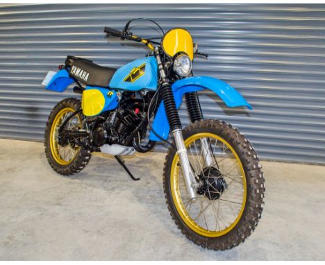 1978 Yamaha I T 175 2 stroke trail bike

Registration:&nbsp;AVG 766S
Chassis:&nbsp;
Odometer: 2
Transmission:&nbsp;Manual
MOT