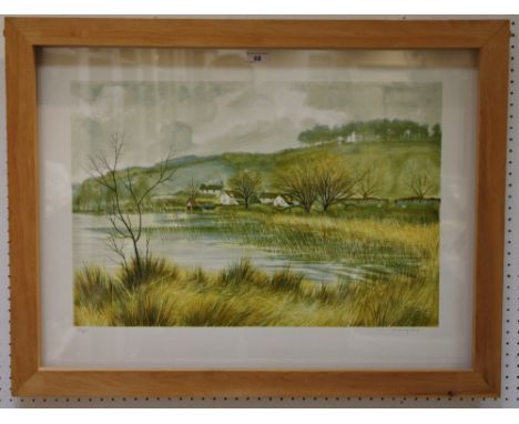 Jeremy King, by and after, Esthwaite Water, Cumbria, lithograph, 40.5cm x 61cm, limited edition 22/200, framed 